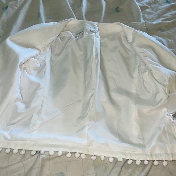 J Crew white linen/cotton blazer - Picture 10 of 12